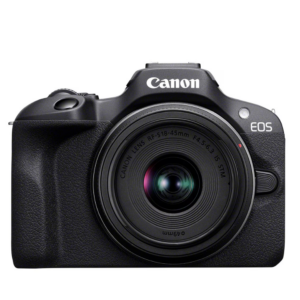 Cámara Canon EOS R100 con objetivo RF-S 18-45mm F/4.5-6.3 IS STM - Negro