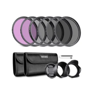 NEEWER Kit de filtros de lentes ND de 52 mm parasol